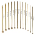 Miniatyrbild 4 av 5: N011 - Set med 12 st. tunisiska virknålar i finaste flerfärgade bambu