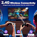 Miniatyrbillede 5 af 5: 2024 Ny Retro Spilkonsol 20.000+ Spil 4K HDMI Inkluderer 2 Trådløse Controllere Sort Black 64GB