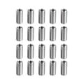 20 stk. M8 til M6 Gevindreducerende Møtrikker Adapter, M8-1.0 til M6-1.0 Kobling til Rørslangefittings silver