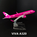 Miniatyrbilde 1 av 5: Skala 1:400 Metallflymodell Emirates Airlines A380 B777 Flymodell i Die-Cast Samleobjekter for Gutter 162. VIVA A320