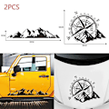 Pikkukuva 2 / 5: Kompassi Vuori Printti Vinyyli Auton Tarra Navigointi Offroad Tarra Ulkoilma Auton Runko Tarra