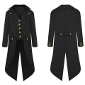 Pikkukuva 1 / 5: Halloween-asut Halloween Vanhemman ja lapsen vaatteet Miesten retrovaatteet Lasten polven mittaiset punk-retro smoking Black