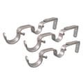 3-pack Kraftiga Gardinstångsfästen i Järn för 25,4 mm Gardinstång Silver