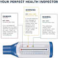 Miniatyrbild 4 av 5: Personlig Spirometer Toppflöde - Expiratoriskt Flödesmätare - Spirometri Lungfunktion