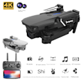 Miniatyrbilde 2 av 5: E88E525 Foldbar Drone med Høydefiksering og HD-kamera - Grå 4K Enkeltkamera Gray 4K single camera Three batteries