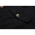 Miniatyrbillede 2 af 5: Tykke termiske vinterjakker med fleecefoer og revers til mænd - sort black XL