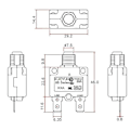 Miniatyrbillede 5 af 5: Kuoyuh 88 Serie 5a 10a 15a 20a 25a 30a Automatisk Nulstilling Termisk Overbelastningsbeskyttelse Strømafbryder Strømafbryder Kompatibel med Luftkompressor 8a