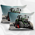 Miniatyrbild 4 av 4: Traktor Täcke Set 2/3 Delar Pojkar Traktor Sängkläder Set Med Kuddfodral 50x75 Cm För Barn Barn Tonåringar 135x200cm