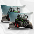 Miniatyrbild 4 av 4: Traktor Täcke Set 2/3 Delar Pojkar Traktor Sängkläder Set Med Kuddfodral 50x75 Cm För Barn Barn Tonåringar 140x210cm