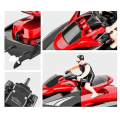 Miniatyrbild 3 av 5: Jul-RC Jetski RC Motorbåt Hög Hastighet Fjärrstyrd Båt För Pool Sjöar 2.4ghz Vattentät Leksak För Barn Zszjb53 blue