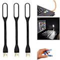 Miniatyrbilde 4 av 5: 3-pak Mini USB LED-lyslampe, USB-lys for tastatur, Fleksibelt leselys