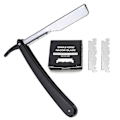 Miniatyrbilde 3 av 5: Profesjonell Barber Straight Edge For Razor Med 100 stk Rustfritt Stål Enkeltkantede Razorblader