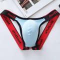 Sexy Jockstrap Undertøy Truser Ryggløs G-streng Undertruser for Menn Light Blue 2XL