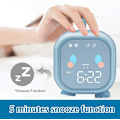 Miniatyrbillede 3 af 5: Sød baby alarm, multifunktionel justerbar nattelys nedtælling snooze genopladelig kontrol, gave til børn (blå)