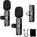 Wireless Lavalier Microphone for USB-C Smartphone, 2.4GHz Mini Mi