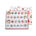 Miniatyrbild 3 av 4: Julpynt Adventkalender 2024 - Kreativa Barnarmbandspynt 24 Fackkalender Julafton Överraskning Blind Box Set Gold