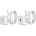 2-pack - Laddare för iPhone - Snabbladdare - Adapter + Kabel 20W Vit 2-pack Samsung (NT) 2-Pack Samsung 2-Pack 2-Pack Samsung(20w White)