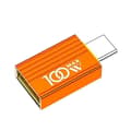 Miniatyrbilde 1 av 5: USB C til USB-adapter 3.0 10 Gbps USB til USB C-adapter USB C hann til USB 3.0 Orange color