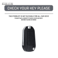Miniatyrbild 4 av 5: TPU-fodral för bilnyckel, skal för Peugeot 208 107 206 306 307 308 2008 3008 4008 5008 RCZ Citroen C1 C2 C3 C4 C5 Cactus C8 Black