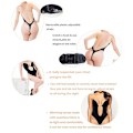 Miniatyrbild 4 av 5: Kvinnlig Kroppsshaper Slips Rygglös BH T-string Midjetränare U-ringad Underklänning Shapewear White S