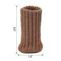 Miniatyrbilde 2 av 4: 24 stk Stolpinner Møbelsokker Antislipp Elastiske Stolpinner Fotsokker Deksel, Strikkede Møbelputer For Møbelbein Omkrets Fra 3\" Til 5\" Brown