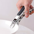 Miniatyrbillede 2 af 2: Gripper Clips Tænger til at løfte varme retter, skåle, gryder, pander og tallerkener fra mikrobølgeovnen, rustfrit stål, køkkentænger, 1 stk. orange
