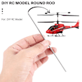 Miniatyrbilde 2 av 4: 5 stk RC Flymodell Akselstenger i Rustfritt Stål, Runde, 3mm x 150mm