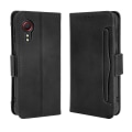 Pikkukuva 1 / 5: Samsung Galaxy Xcover 5 -kotelo, säädettävä irrotettava korttipidike, magneettinen sulkeminen, nahkainen lompakko Black