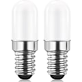 Pikkukuva 1 / 4: E14 LED-jääkaapin lamppu 2W vastaa 15W lämpimän valkoista 3000K jääkaapin valoa Suolalamppu Ompelukone Ei himmennettävä 2-pakkaus