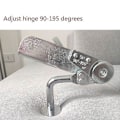 Miniatyrbillede 5 af 5: 2 stk. Sofa Justerbar Højde Vinkel Hardware Sofa Hovedgærde Klik Mekanisme Multifunktionel Justerbar Hængsel 90
