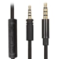 Pikkukuva 3 / 4: 1,8 metrin kaapeli Sennheiser Momentum 2.0 -kuulokkeille, jossa äänenvoimakkuuden säätö ja mikrofoni - sisäinen johto - musta