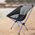 Miniatyrbillede 1 af 5: Foldsammenligning campingstol belastning ca 150 kg sort blå