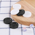 Miniatyrbilde 5 av 5: 32 Stykker Plast Internasjonalt Svart Hvit Sjakk Backgammon Brikke Brikker Sett For Barn Barnelek 0.14 35mm