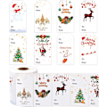 Miniatyrbild 1 av 5: Julklappsetiketter Självhäftande julklappsetiketter - Jul