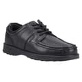 POD Boys Logan Leather School Shoes 2 Black Black 2 UK