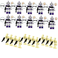 Miniatyrbilde 1 av 5: Battle Droid Minifigurer Star Wars Super Battle Droids Kommandanter Piloter 10Clone Trooper 12Droid