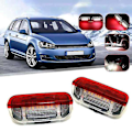Miniatyrbilde 3 av 5: 4 stk Bil LED Dør Advarselslys Velkomstprojektor For Golf 6 7 Jetta Mk5 Mk6 Passat B6 B7 Cc Tiguan