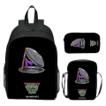 Miniatyrbild 4 av 4: 2024 Nya Teenage Mutant Ninja Turtles Skolväska Axelväska Pennväska 3-pack 16\" Ryggsäck Cartoon Tryckt Väskor Pojkar Födelsedagspresent Hög Kvalitet T-10