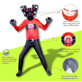 Miniatyrbilde 2 av 5: Skibidi Toilet TV Man Jumpsuit Cosplay Halloween Kostyme for Barn Ultrasound Man Ultrasound Man Kids 110