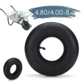 Miniatyrbild 1 av 4: Inner Tube 4.80/4.00-8 Hjulvagn Innertube Böjd Ventil Skottkärra Däck