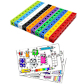Miniatyrbilde 2 av 5: 100 stk Matematikk Koblingskuber Numberblocks Innbyrdende Multilink Tellinger Klosser (best)