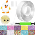 Miniatyrbillede 1 af 5: Upgrade Nano Tape Boble Kit, Dobbeltsidet Tape Plastik Boble, Elastisk Tape Ny Xinda 0.02cm*0.5cm*500cm