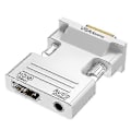 Miniatyrbillede 1 af 5: HDMI til VGA-kabel med lydoutput, HDMI-konverter white