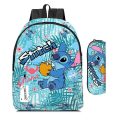 Miniatyrbillede 1 af 5: 2 stk Lilo og Stitch Rygsæk Tegneserie Sød Print Børn Skoletasker Letvægts Drenge Piger Stitch Mochilas Sac A Dos Enfant