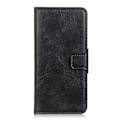 Miniatyrbillede 3 af 5: Til iPhone 15 Mirren Crazy Horse Texture Vandret Flip Læder Telefon Case (sort) Blue For iPhone 15