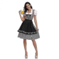 Pikkukuva 2 / 5: Korkea Laatu Perinteinen Saksalaisen Ruudullinen Dirndl-Mekko Oktoberfest-Puku Asun Aikuisille Naisille Halloween Juhlaan Style2 Blue S