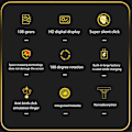 Pikkukuva 4 / 5: Mobiilinäytön napsautin Digitaalinen autonäytön napsautin Yhteensopiva älypuhelinsovelluksen video Live Gadget -mobiilipelin S [DB] Black