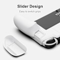 Miniatyrbild 3 av 5: Neogrip Ergonomiskt Grepp Skyddande Fodral Set För Nintendo Switch Oled White