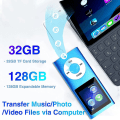 Miniatyrbild 3 av 5: Mp3-spelare med Bluetooth 5.0, musikspelare med 32 GB TF-kort, FM, hörlurar, bärbar HiFi-musikspelare (svart) Black