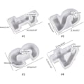 Miniatyrbilde 4 av 5: 1-4 Tallform, DIY Silikonform, 3D Håndlagde Lysestakeformer, Gipsform, Lysestakeform Number 4
